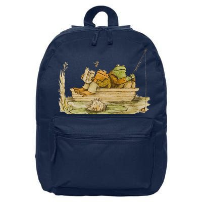 Frog & Toad Fishing Vintage Classic Book Frog Reading Book 16 in Basic Backpack
