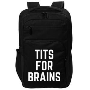 Funny Tits For Brains Sarcasm Saying Feminist Mama Christmas Impact Tech Backpack