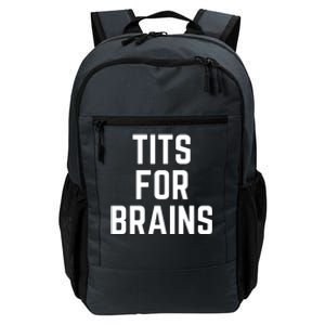 Funny Tits For Brains Sarcasm Saying Feminist Mama Christmas Daily Commute Backpack