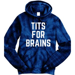 Funny Tits For Brains Sarcasm Saying Feminist Mama Christmas Tie Dye Hoodie