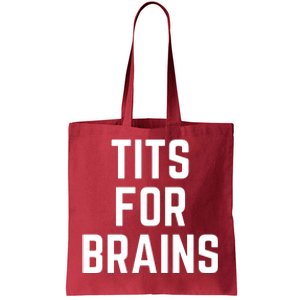 Funny Tits For Brains Sarcasm Saying Feminist Mama Christmas Tote Bag