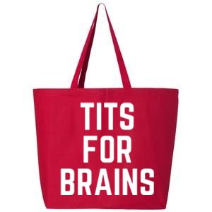 Funny Tits For Brains Sarcasm Saying Feminist Mama Christmas 25L Jumbo Tote