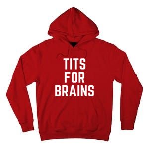 Funny Tits For Brains Sarcasm Saying Feminist Mama Christmas Tall Hoodie