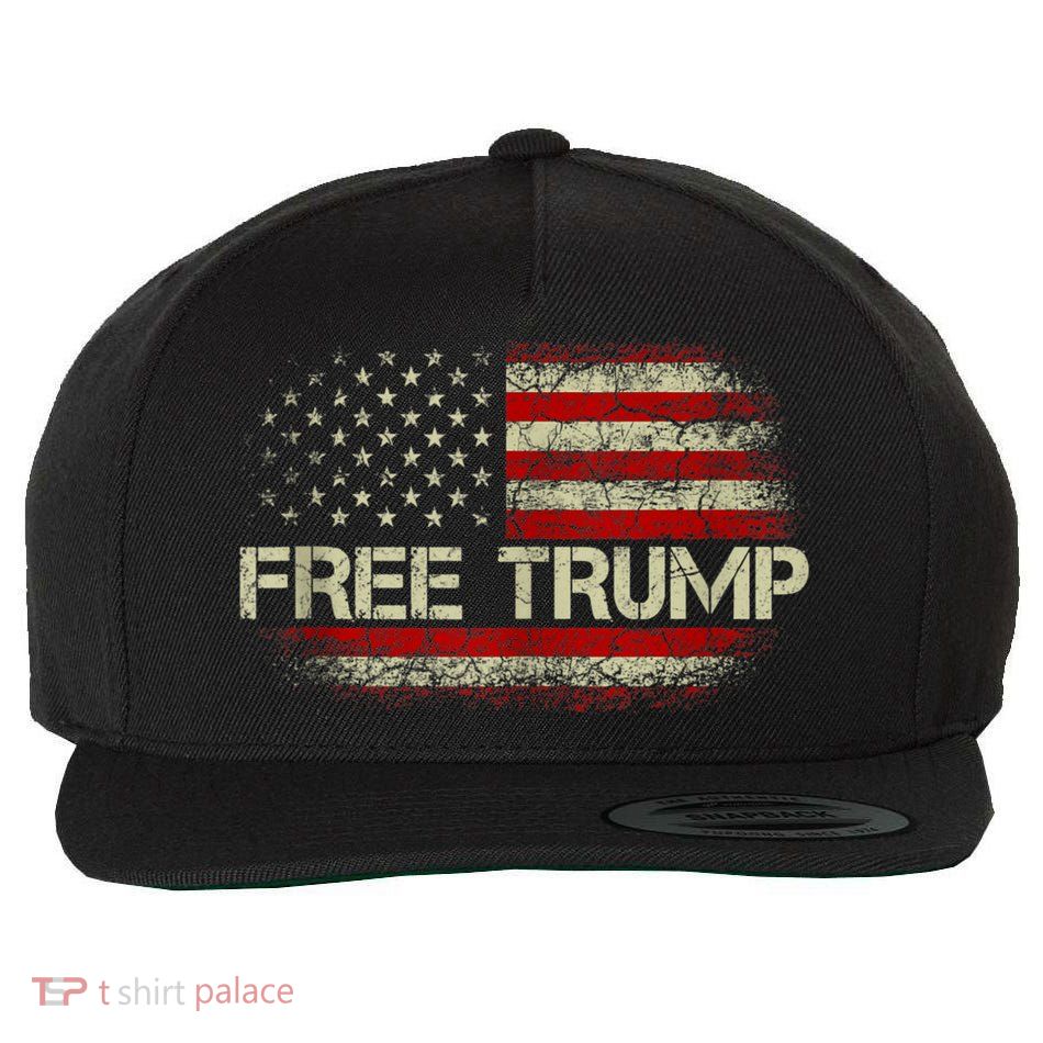 Free Trump, Free Donald Trump 2024 Wool Snapback Cap