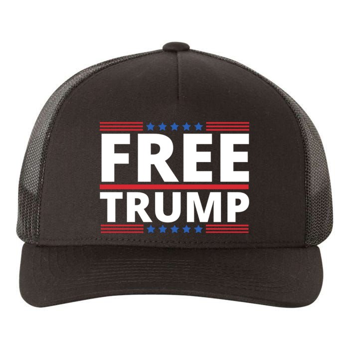 Free Donald Trump Republican Support Yupoong Adult 5-Panel Trucker Hat