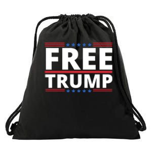 Free Donald Trump Republican Support Drawstring Bag