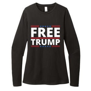 Free Donald Trump Republican Support Womens CVC Long Sleeve Shirt