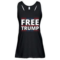 Free Donald Trump Republican Support Ladies Essential Flowy Tank