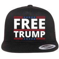 Free Donald Trump Republican Support Flat Bill Trucker Hat