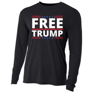 Free Donald Trump Republican Support Cooling Performance Long Sleeve Crew