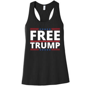 Free Donald Trump Republican Support Women's Racerback Tank