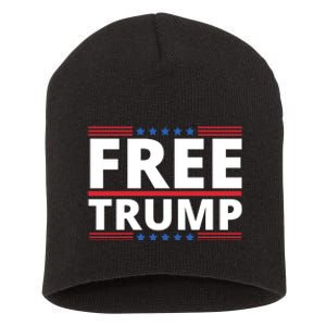 Free Donald Trump Republican Support Short Acrylic Beanie