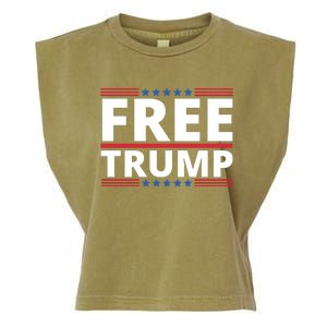 Free Donald Trump Republican Support Garment-Dyed Women's Muscle Tee