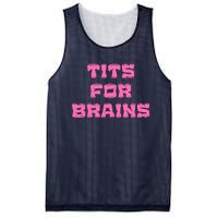 Funny Tits For Brains Sarcasm Saying Mesh Reversible Basketball Jersey Tank