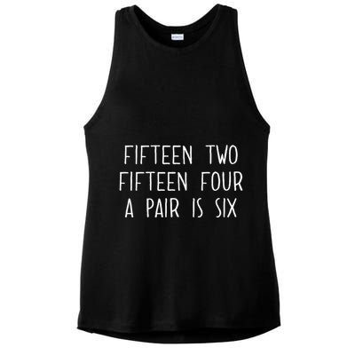 Fifn Two Fifn Four A Pair Is Six Cribbage Fan Ladies PosiCharge Tri-Blend Wicking Tank