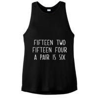 Fifn Two Fifn Four A Pair Is Six Cribbage Fan Ladies PosiCharge Tri-Blend Wicking Tank