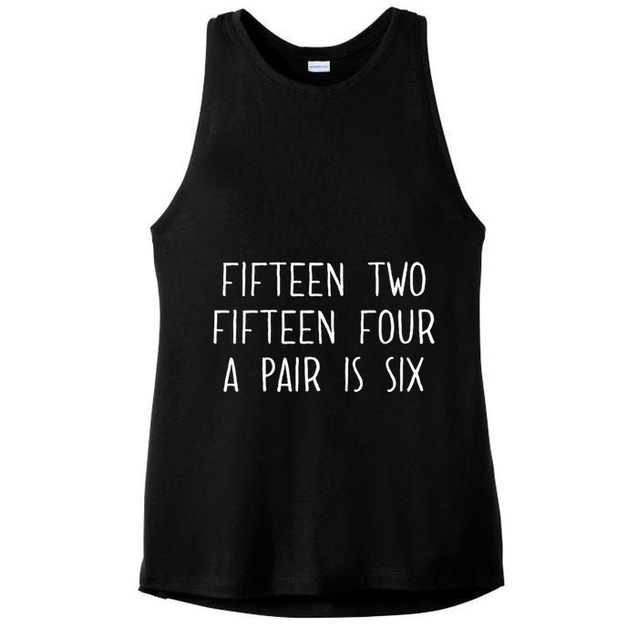 Fifn Two Fifn Four A Pair Is Six Cribbage Fan Ladies PosiCharge Tri-Blend Wicking Tank