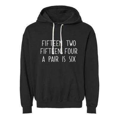 Fifn Two Fifn Four A Pair Is Six Cribbage Fan Garment-Dyed Fleece Hoodie