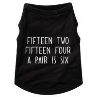 Fifn Two Fifn Four A Pair Is Six Cribbage Fan Doggie Tank