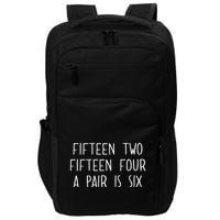 Fifn Two Fifn Four A Pair Is Six Cribbage Fan Impact Tech Backpack