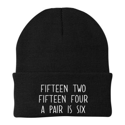 Fifn Two Fifn Four A Pair Is Six Cribbage Fan Beanie
