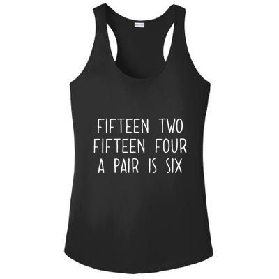 Fifn Two Fifn Four A Pair Is Six Cribbage Fan Ladies PosiCharge Competitor Racerback Tank