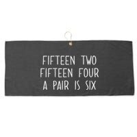 Fifn Two Fifn Four A Pair Is Six Cribbage Fan Large Microfiber Waffle Golf Towel