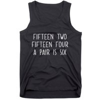 Fifn Two Fifn Four A Pair Is Six Cribbage Fan Tank Top