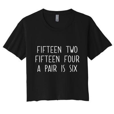 Fifn Two Fifn Four A Pair Is Six Cribbage Fan Crop Top