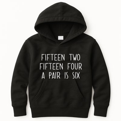 Fifn Two Fifn Four A Pair Is Six Cribbage Fan Kids Hoodie