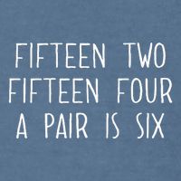 Fifn Two Fifn Four A Pair Is Six Cribbage Fan Garment-Dyed Sweatshirt