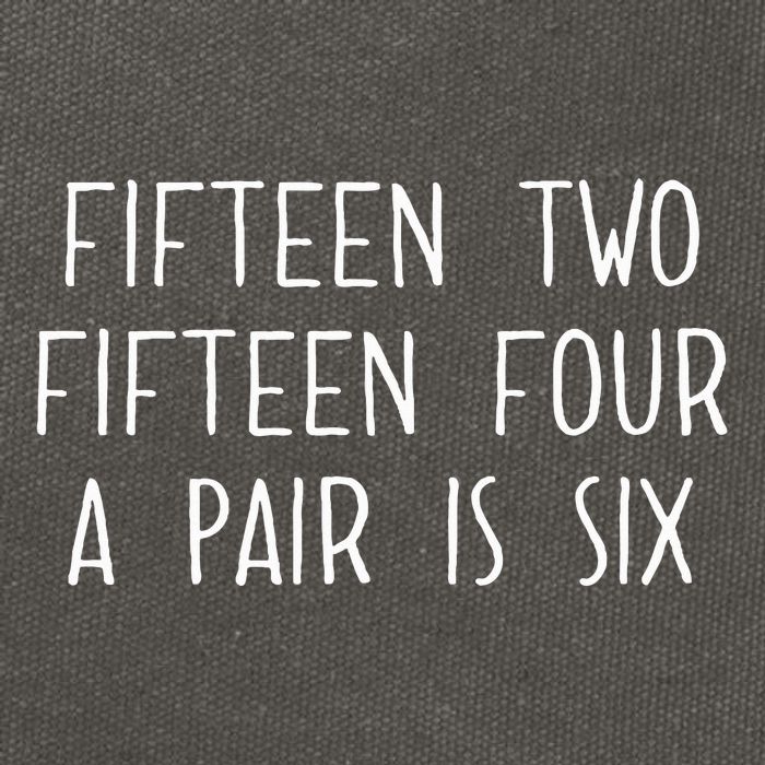 Fifn Two Fifn Four A Pair Is Six Cribbage Fan Cotton Canvas Backpack