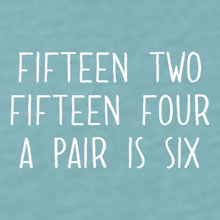 Fifn Two Fifn Four A Pair Is Six Cribbage Fan Sueded Cloud Jersey T-Shirt