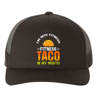 Fitness Taco Fun Quote Yupoong Adult 5-Panel Trucker Hat