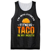 Fitness Taco Fun Quote Mesh Reversible Basketball Jersey Tank