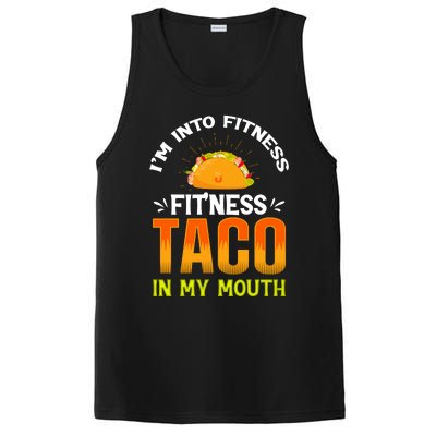 Fitness Taco Fun Quote PosiCharge Competitor Tank