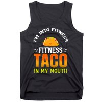 Fitness Taco Fun Quote Tank Top