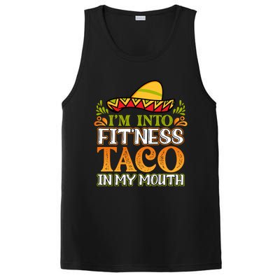 Fitness Taco Fun Quote PosiCharge Competitor Tank