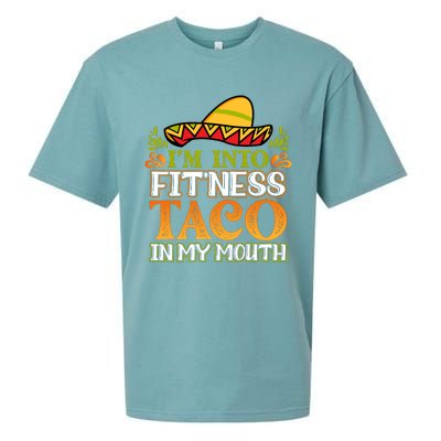 Fitness Taco Fun Quote Sueded Cloud Jersey T-Shirt