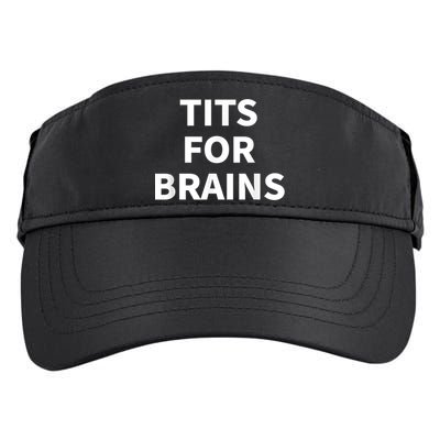 Funny Tits For Brains Sarcasm Saying Feminist Adult Drive Performance Visor