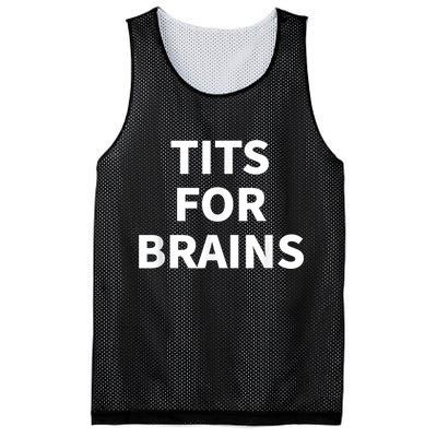 Funny Tits For Brains Sarcasm Saying Feminist Mesh Reversible Basketball Jersey Tank