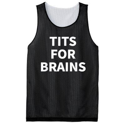 Funny Tits For Brains Sarcasm Saying Feminist Mesh Reversible Basketball Jersey Tank