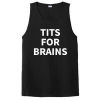 Funny Tits For Brains Sarcasm Saying Feminist PosiCharge Competitor Tank