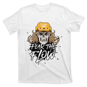 Fear The Flow Funny Hockey Hair T-Shirt