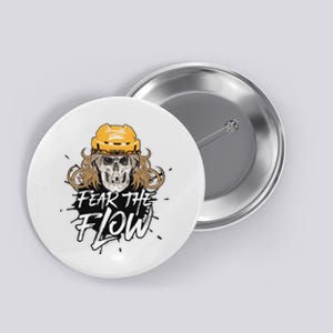 Fear The Flow Funny Hockey Hair Button