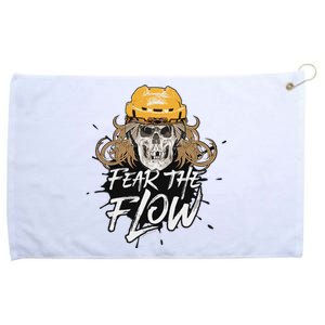 Fear The Flow Funny Hockey Hair Grommeted Golf Towel