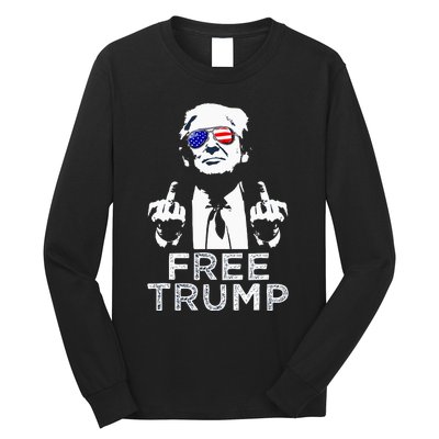 Free Trump Free Donald Trump 2024 Long Sleeve Shirt