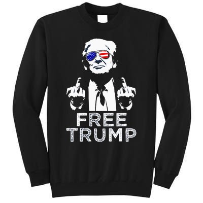 Free Trump Free Donald Trump 2024 Tall Sweatshirt