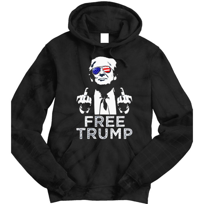 Free Trump Free Donald Trump 2024 Tie Dye Hoodie