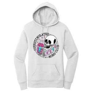 Funny Tee For  Saying Overstimulated Moms Club Groovy Women's Pullover Hoodie